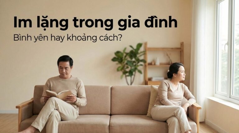 Im lặng trong gia đình: khi nào là bình yên, khi nào là khoảng cách?