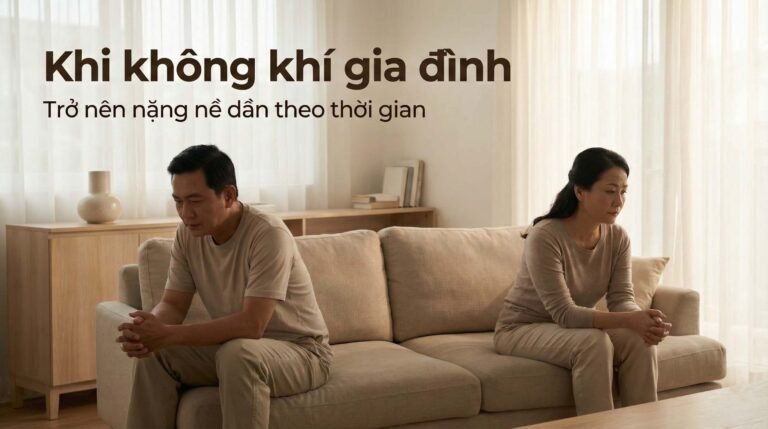 Khi không khí gia đình trở nên nặng nề dần theo thời gian