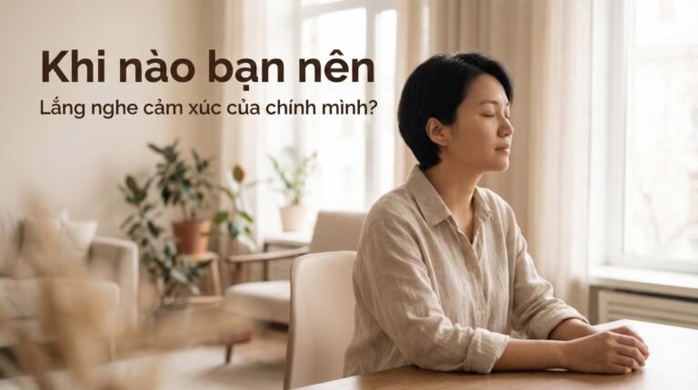 Khi nào nên lắng nghe cảm xúc của chính mình?