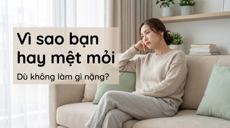 Hay mệt mỏi dù không làm gì nặng: Nguyên nhân thường gặp